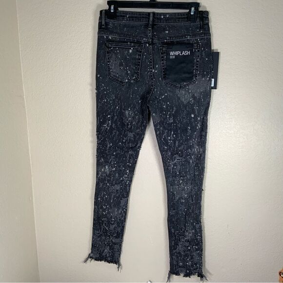 New Alexander Wang Hand Distressed Whiplash Jeans E14 - Picture 10 of 15